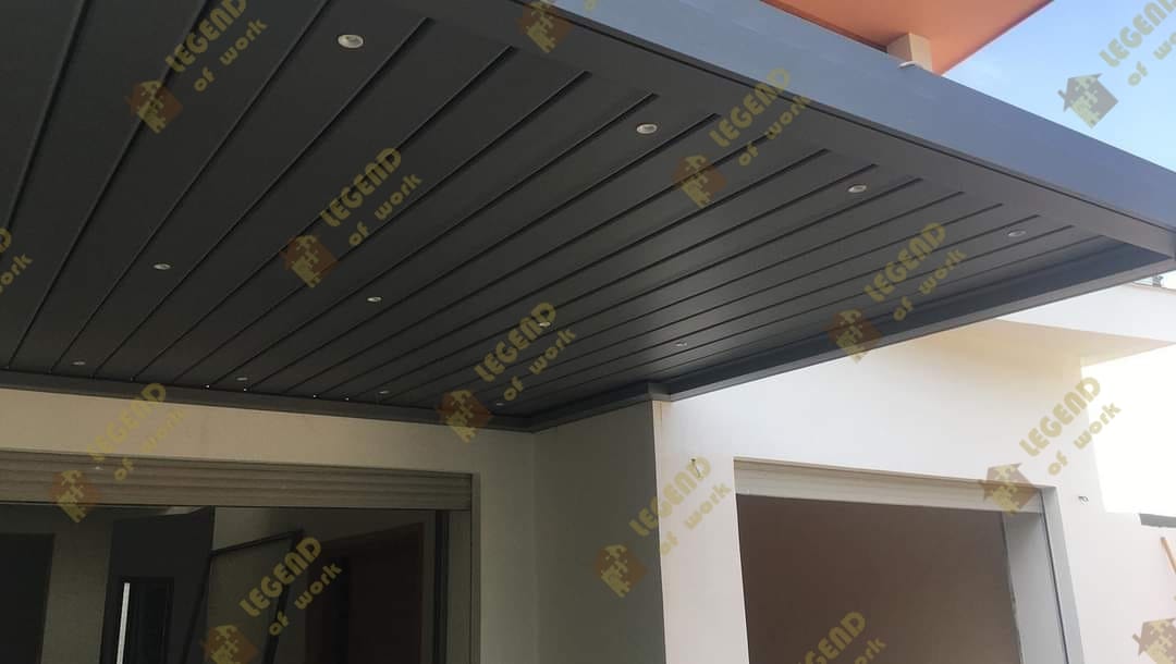Pergola bioclimatique - réalisation LEGEND OF WORK Casablanca