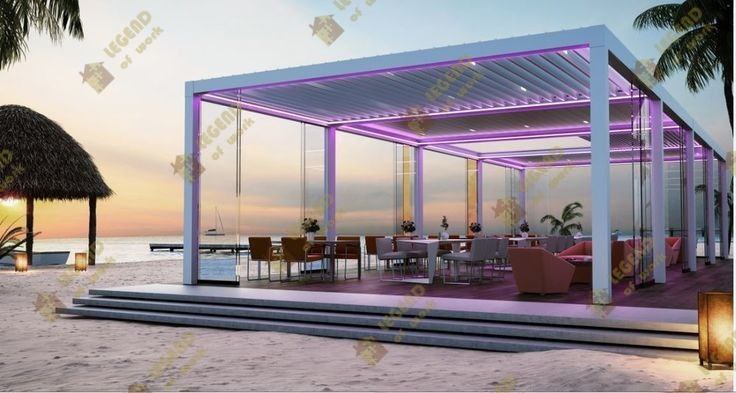 Pergola bioclimatique - réalisation LEGEND OF WORK Casablanca