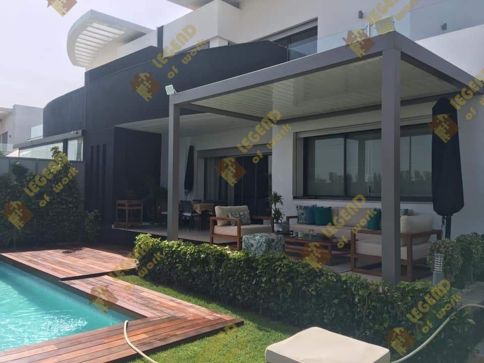 Pergola bioclimatique aluminium à lames orientables Casablanca