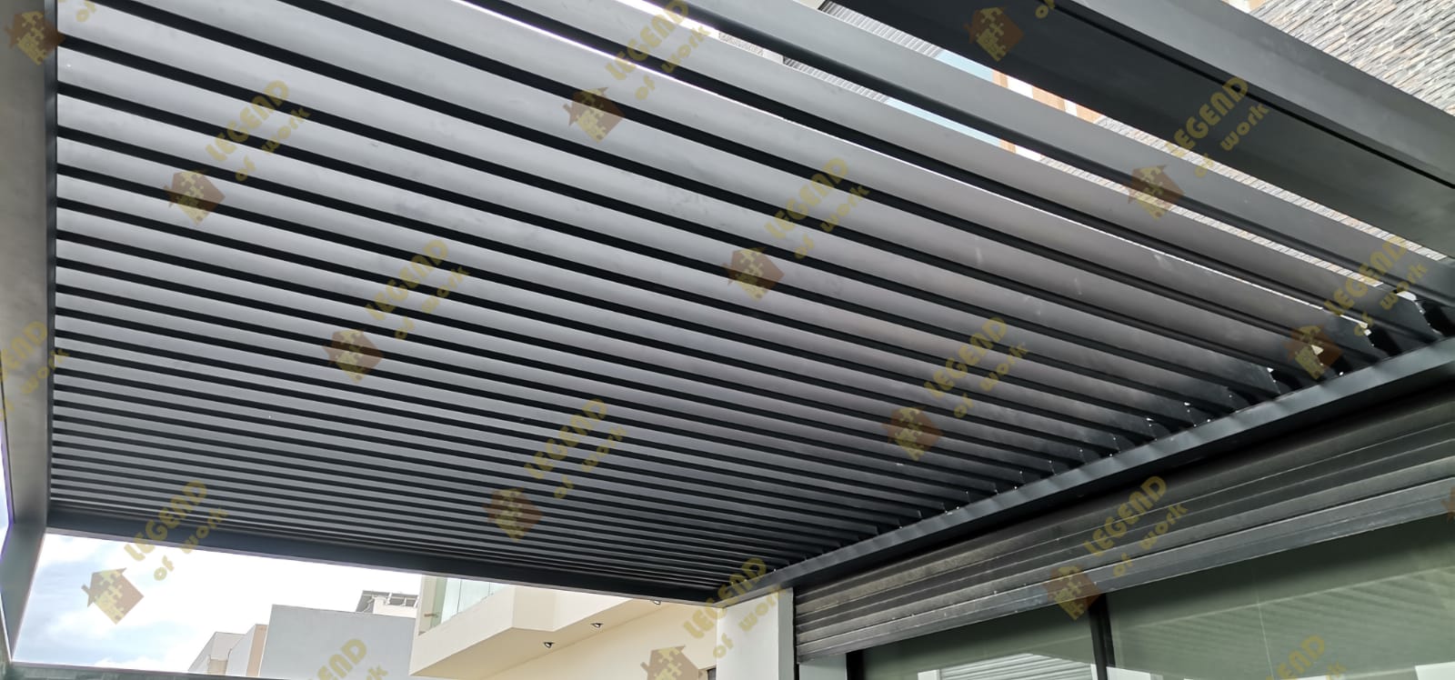 Réalisation pergola bioclimatique Casablanca