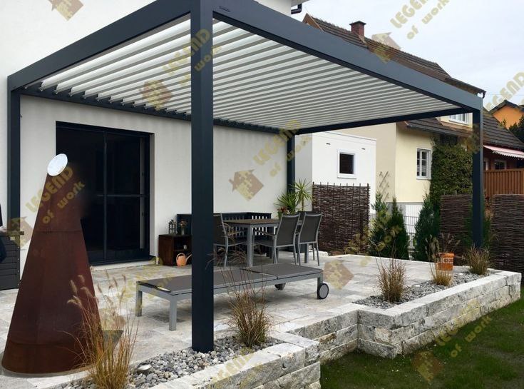 Pergola bioclimatique - réalisation LEGEND OF WORK Casablanca