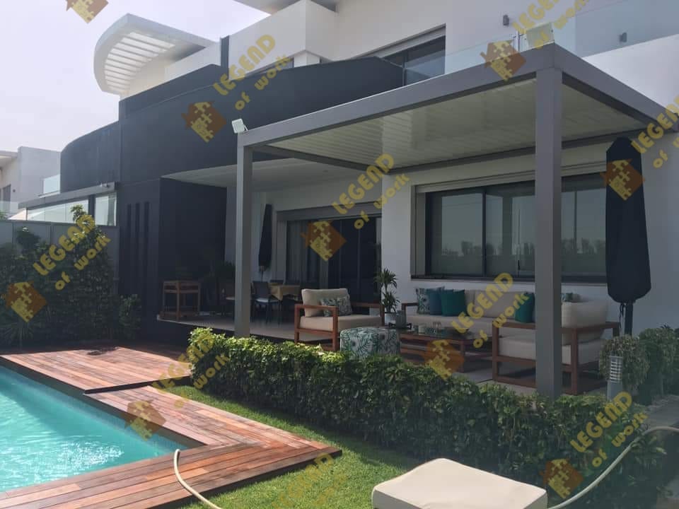 Pergola bioclimatique - réalisation LEGEND OF WORK Casablanca