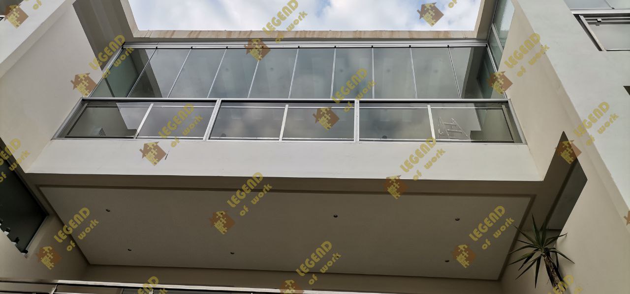 Système accordéon en verre pour terrasse Casablanca